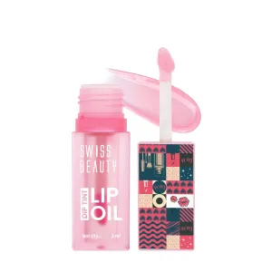 Swiss Beauty Lip Oil Dip Tint- Peach 03